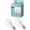 PHILIPS Lampadina a LED da 13 W, calda, 2700 K, E27, 100 W, 1521 lm, 2 pezzi per confezione, lampadine a risparmio energetico