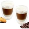 NORDIC SCHILLER Bicchieri da caffè a doppia parete, per latte macchiato, a doppia parete, 2 x 350 ml, ideali come bicchieri termici a doppia parete, per cappuccino, bicchieri da caffè, bicchieri da tè