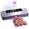 Hopuxo Macchina Sottovuoto Alimenti 4 in 1, Professionale 65 kPa, Uso Domestico | Modalità Secco e Umido, Conservazione Alimenti Freschi, Sigillatura Rapida, con 50 Sacchetti Sottovuoto