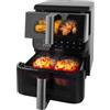 Cecotec Friggitrice ad Aria 10L Cecofry DuoLevel 10000 DuoSize Window. 2000W, Design Verticale, Cestelli 3,5-6,5L, Finestra per Vedere Senza Perdere Calore, Sync, 10 Menù, Risparmia Tanto Spazio Utile