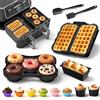 Dictien Accessori Set per Friggitrice ad Aria per Ninja AF500EU/ AF400EU/ DZ400EU | 13 Pezzi Stampo in Silicone, Accessori Air Fryer, Compatibile con COSORI 8,5L/10L, con Stampo per Waffle, Muffin, Ciambelle
