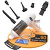 lautux Turbotastic Pro 2 Aspirapolvere portatile - 120 W, 18.000 Pa, fino a 60 minuti di autonomia, filtro HEPA, display LED, ugelli 4 in 1 (auto, peli di animali, imbottitura, gonfiaggio, sottovuoto