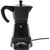 NiuLifeya Caffettiera elettrica italiana, 480 W, caffettiera elettrica da 300 ml, con base per uso domestico, uffici, caffè