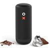 Nuttii Macinacaffè Elettrico Nuttii Burr, Nero Opaco | Macine Coniche Regolabili, 20 Livelli di Macinatura, per Espresso, Pour-Over, French Press, Moka, Ideale per Casa e Viaggi