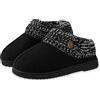 DUNLOP Ciabatte Donna Invernali, Pantofole Donna Chiuse Dietro con Suola Antiscivolo Memory Foam