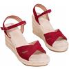 Generisch Sandali da donna, espadrillas, con plateau, con zeppa, punta aperta, scarpe estive, comode e semplici, scarpe estive da donna, per tutti i giorni, lavoro e passeggiate