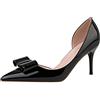JOEupin Moda donna punta Slip On Comfort Basic Gattino tacco pompe scarpe L027