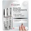 PODERM Professional Base Coat & Top Coat Rinforzanti | Trattamento Unghie Rinforzante e Protettivo | Tea Tree, Silicio e Biotina | Creato da un Podologo - Swiss Made