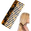 Generic Pettine a denti larghi, antistatico marmorizzato, pettine districante per | capelli, tascabile da donna, per capelli spessi, per la cura quotidiana bagnata e asciutta