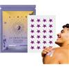 Generic Set di 24 adesivi di rilevamento UV, protezione UV, a di stella, promemoria per la cura della, per viso e corpo