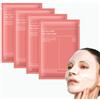 YAXMME 4 Pezzi Maschera Collagene Viso Notturna, Bio Collagen Real Deep Mask(Rosa) | Maschera Viso per Idratazione, Riduzione delle Rughe e Perfezionamento dei pori con Acido Ialuronico