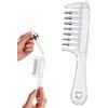 Generico Pettine applicatore olio cuoio capelluto dispenser massagge ricaricabile | Pettine applicatore sieri cuoio capelluto portatile, preciso e senza disordine 2 in 1 manico, per cura della crescita capelli