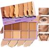 KTouler 8 tonalità palette correttore crema opaca morbida,correttore idratante a lunga tenuta e waterproof,Concealer Coverage for Dark Circles,Contour
