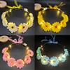ANBET 4 fasce per capelli con fiori luminosi, stile bohémien, con luce calda e corona