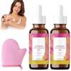 ZVORBH 2 Pezzi Cyperus Rotundus Oil, Inibisce La Crescita Dei Peli Lenisce E Idrata La Pelle,Con Rosa Guanti,Per Assistere Al Massaggio,60 Ml