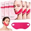 INSEEK 5 maschere al collagene V Line per lifting del viso, maschera per il collo in idrogel con peptidi di niacinamide, sollevamento del mento e sollevamento del collo, maschera al collagene per la cura