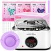 iklestar Cera Brasiliana Kit Completo, iKlestar Scaldacera Elettrico Professionale con Schermo Touch Digitale, Scalda Cera per Ceretta con 3 Sacchetti di Cera, per Uomo e Donna, Bikini, Ascelle, Gambe e Naso