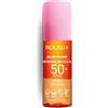 Rougj Solare Viso SPF 50+ Bifasico Anti-Age Protezione Solare Viso Alta Non Unge, Idratante, Anti-Macchie, Leggera, per Pelle Sensibile e Grassa - 100ml - Made in Italy