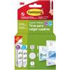 Command Strisce Appendi Quadri Adesive Bianche, 12 Coppie (4 Piccole S + 8 Medie M), per Appendere Quadri, Cornici e Specchi al Muro Senza Chiodi