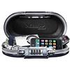 Master Lock Custodia Nomade Safe Space- Combinazione a Cifre, travel, grigio, abs alta resistenza e metallo spazzolato