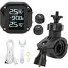 aqxreight di controllo pressione pneumatici moto LCD IP67 impermeabile TPMS sicurezza guida 2 sensori ricarica USB