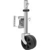 HIKUUER Sollevatore per rimorchio con ruote doppie, altezza regolabile 67-93 cm, portata 907 kg, per una varietà di rimorchi (argento)