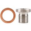 Kuuleyn Tappo di chiusura per ossigeno, Tappo di chiusura per sensore, M12 1,25 mm Tappo per tappo di chiusura per sonda Lambda di ossigeno O2 Bang Moto Accessori per auto per porte di scarico per sensore di