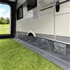 your GEAR Draftskirt, grembiule da pavimento, 650 x 60 cm, per roulotte, camper, con scomparti portaoggetti