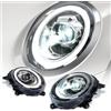 CKCD Fari Anteriori compatibili con Mini Cooper One F55 F56 F57 JCW F54 Clubman 2014-2024, per alogeni OE modelli, luci anteriori con animazione RGB DRL, coppia