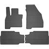 Wielganizator SolidPRO tappetini auto in gomma compatibili con Jaecoo J7 SUV, PHEV dal 2025 - set da 4 pezzi, Nero, bordo da 1,5 cm