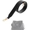 DGAZ Tracolla Corta Vachetta per Neverfull, 3,8 x 65 cm, Glossy Black | Pelle Vachetta, Tracolla Larga, Anelli a O, Scatola Regalo