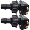 Generic Ugello Lavavetri Compatibile Con Hyundai 2x Universale Anteriore Parabrezza Lavacristallo Ugello Spruzzatore Acqua Beccuccio Uscita Parabrezza Lavavetri Ugelli Braccio Tergicristallo