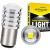 Ruiandsion Lampadina LED per faro moto BA20D 6V bianca per scooter e ciclomotore,1PC | Lampadina LED BAIONETTA S2 Doppio Contatto DC6V 300Lm 2.4W Chip XBD 6000K Fascio Hi/Low per Upgrade Faro Scooter