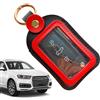 Generic Custodia protettiva per chiavi 'auto, versatile custodia protettiva per chiavi 'auto, contenitore portatile, in pelle PU e nylon con chiusura a cerniera, per chiavi per campeggio