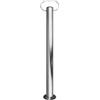 UNITRAILER Supporto Fisso 150 kg Tubo 48 mm Altezza 600 mm con Maniglia per parcheggio e carico per rimorchio a pianale Supporto Stabile Acciaio elettrozincato per Uso Quotidiano