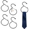 TMZELOA 4 Porta Cinture da Armadio in Metallo, Ganci a S Salvaspazio per Accessori | Ganci a S antiscivolo in metallo antiruggine per cinture, cravatte, sciarpe, cappelli e borse, pratici e salvaspazio