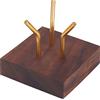 FINGERINSPIRE Piedistalli decorativi con base in legno con espositore a braccio in metallo cavalletto in legno piccoli supporti per sfera di vetro per rocce minerali di cristallo