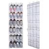 anshuke 2 pezzi organizer sopra la porta per scarpe, borsa da appendere con 24 tasche, portascarpe da appendere, organizer multifunzionale da appendere per camera da letto, soggiorno, bagno