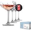 Zwiesel Glas Set di 4 ciotole da cocktail Echo, moderni bicchieri da cocktail con base speciale, lavabili in lavastoviglie, Made in Germany (Art. n. 123384)