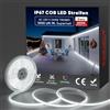 Shine Decor Striscia LED COB 3 m, AC 230 V, IP67, impermeabile, flessibile, 432 LED/m, ultra luminosa, per cucina, giardino, interni ed esterni, 6500 K, bianco freddo