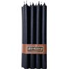 Nordring Confezione da 8 candele coniche rustiche 2,2 cm x 25 cm di altezza, colore nero