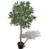 vidaXL Albero di Alloro Artificiale con Vaso 120 cm