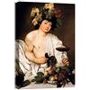 canvashop Quadri Moderni Soggiorno Caravaggio Bacco 50x35 Cm Quadro Camera da Letto Stampe da Parete Su Tela Canvas Arte Famosi