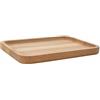Verlo Vassoio rettangolare 29,7 x 19,7 cm | Vassoio per servire bevande e cibo | Piatto rettangolare in legno