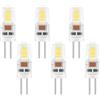 Caldarax 6 Pezzi G4 LED Lampadina 2W 12V, Equivalenti a 20W Lampada Alogena, Bianco Freddo 6000K, 200LM, Non Dimmerabile, Nessun Sfarfallio, Risparmio Energetico a LED, per Cappe, Lampadari