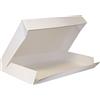 FaisTonGateau - Set di 5 scatole di cartone per vassoio catering - Lunghezza x Larghezza: 42 cm x 28 cm, Altezza 6 cm