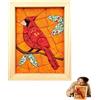 YOZO kinusaiga kit,Kit per creare mosaici in tessuto Kinusaiga fai da te (A) | No-Sew Kinusaiga-Kit artistico per tessuti con cornice e strumenti,Design a mosaico trapuntato,kit per decorazione da parete