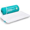 BLISSBURY Cuscino in memory foam sottile, ultra sottile, 5,5 cm