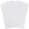 NQEUEPN 4 Pezzi di Tela di Plastica, 34,5x26,4cm 10 CT Fogli di Tela di Rete di Plastica Punto Croce Rete di Plastica Aida per Artigianato Progetti Fai da Te all'Uncinetto (Bianco)