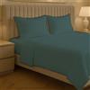 Jenny Sesal - Set Completo Letto in Tinta Unita, 100% microfibra, Made in Italy, Garantisce Comfort - Include Lenzuolo Sopra, Federa, Lenzuolo Sotto con Angoli (Verde Petrolio, Matrimoniale)